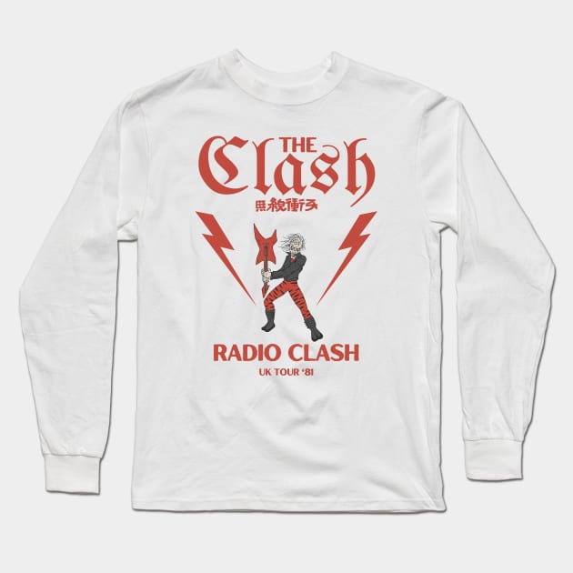 The Clash - Radio Clash // Original Fan Art Designs Long Sleeve T-Shirt by Liamlefr